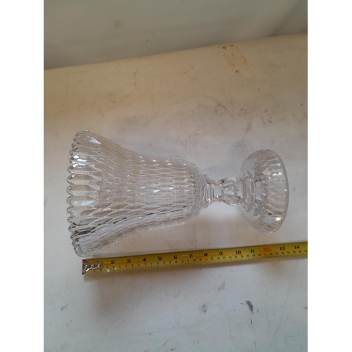 450 - Cut glass flower vase