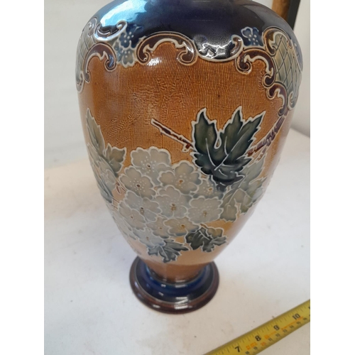 458 - Royal Doulton stoneware vase in good order