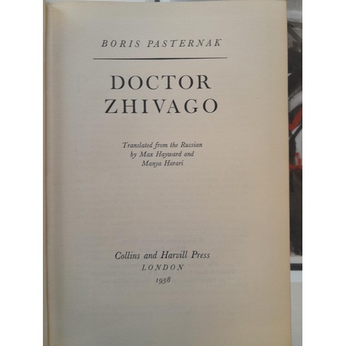 414 - Single volume : Doctor Zhivago by Boris Pasternak in d/j (clipped) with plastic wrapper, hardback 19... 