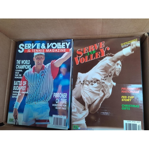 207 - Approx 70 copies of Serve and Volley Tennis interest magazines from the 1990s