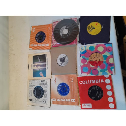 245 - Various 45 records : mixed commercial and other pop from the 1960s, some promo included