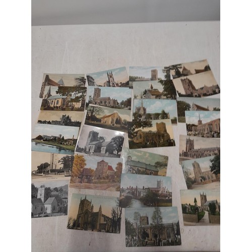 266 - Postcards : over 100 coloured and black & white cards from early - mid 20th century all relating to ... 