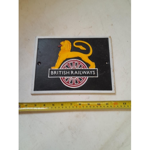 295 - Cast iron British Railways sign