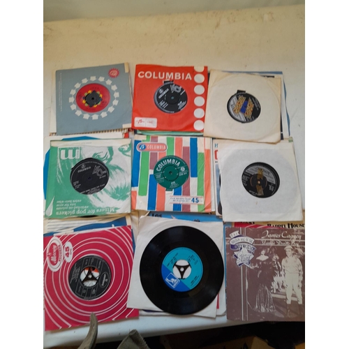 482 - Various vinyl record singles : commercial pop from 1960s onwards, promo included