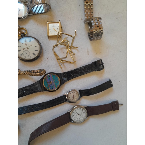 8 - Vintage and modern wristwatches & pocket watch