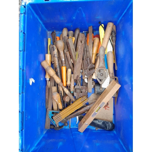 60 - Assorted wood working and other hand tools, chisels etc.