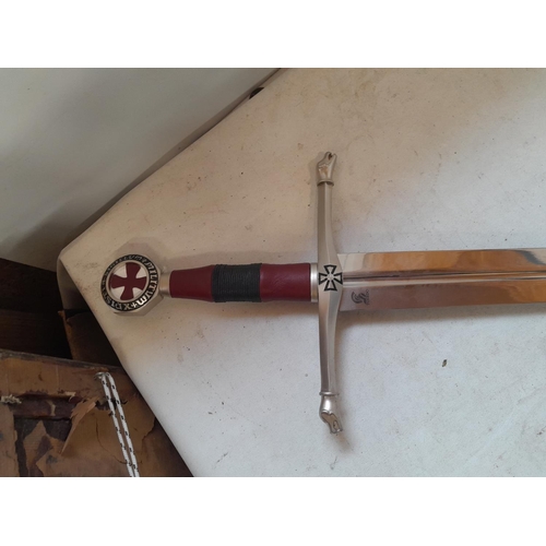 215 - Copy of Knights Templar broad sword