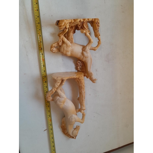 250 - Pair of resin horses