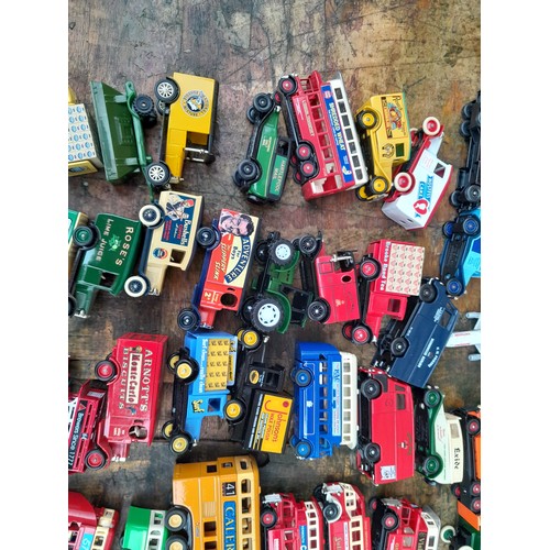 277 - Various die cast toy cars,  loose,  and empty boxes