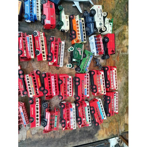 277 - Various die cast toy cars,  loose,  and empty boxes