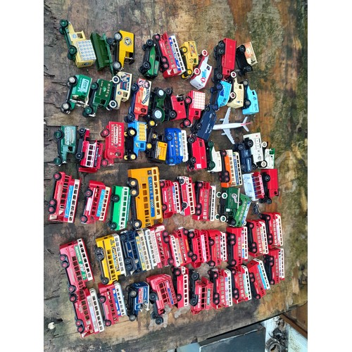 277 - Various die cast toy cars,  loose,  and empty boxes