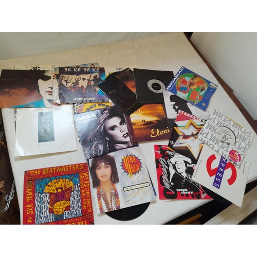 47 - Assorted books : Apiarist interest included & 45 record singles mainly 1980s Dance