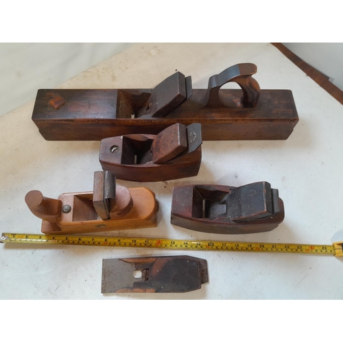 180 - 4 x early 20th century box planes assorted sizes and makers