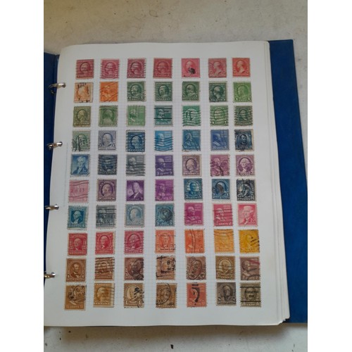 127 - Empty SG Windsor album and album of Stamps of the world mainly offered used, US interest