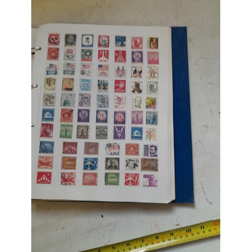 127 - Empty SG Windsor album and album of Stamps of the world mainly offered used, US interest