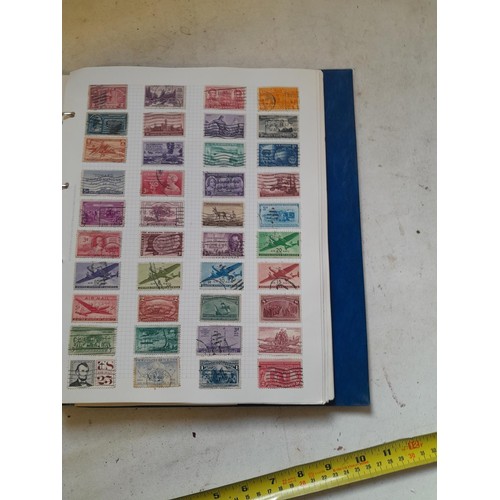 127 - Empty SG Windsor album and album of Stamps of the world mainly offered used, US interest