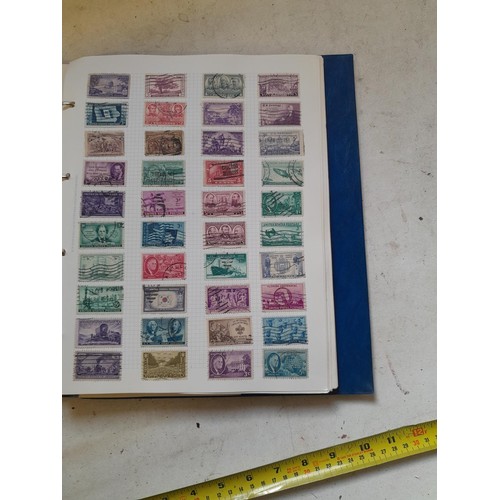 127 - Empty SG Windsor album and album of Stamps of the world mainly offered used, US interest