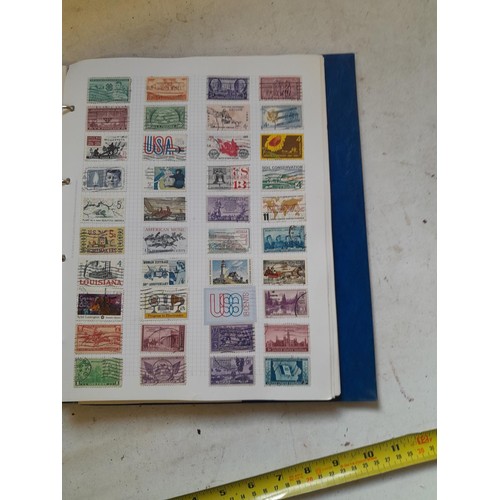 127 - Empty SG Windsor album and album of Stamps of the world mainly offered used, US interest