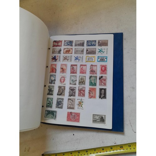 127 - Empty SG Windsor album and album of Stamps of the world mainly offered used, US interest