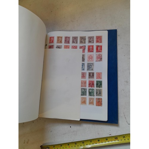 127 - Empty SG Windsor album and album of Stamps of the world mainly offered used, US interest