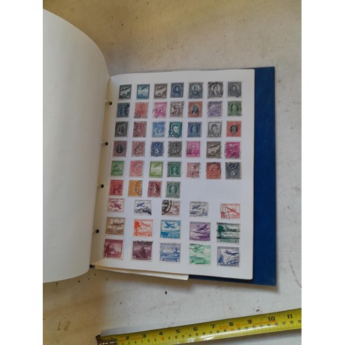 127 - Empty SG Windsor album and album of Stamps of the world mainly offered used, US interest