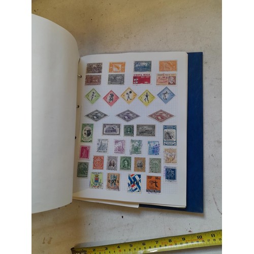 127 - Empty SG Windsor album and album of Stamps of the world mainly offered used, US interest