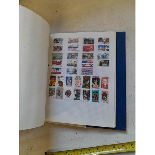 127 - Empty SG Windsor album and album of Stamps of the world mainly offered used, US interest