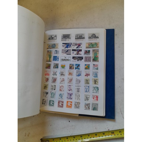 127 - Empty SG Windsor album and album of Stamps of the world mainly offered used, US interest