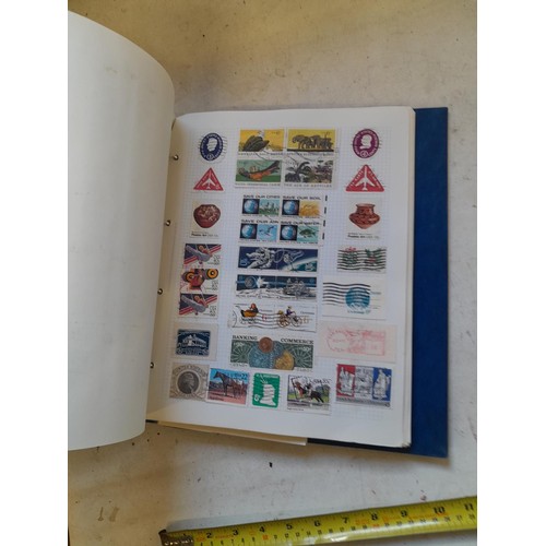 127 - Empty SG Windsor album and album of Stamps of the world mainly offered used, US interest