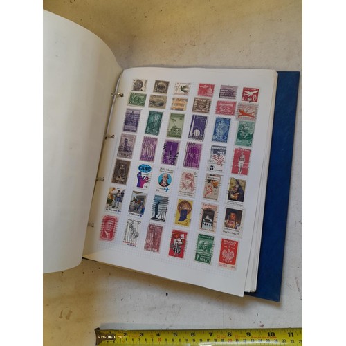 127 - Empty SG Windsor album and album of Stamps of the world mainly offered used, US interest