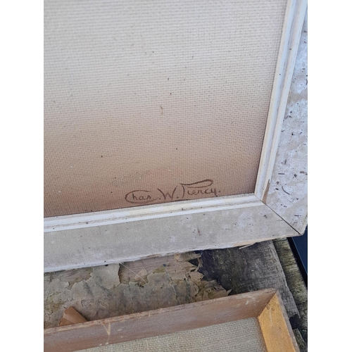 133 - Various pictures and prints : vintage STYLE Pears print, initialled watercolour, Charles W Piercy oi... 