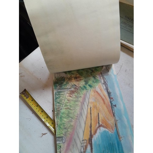 136 - Sketchbooks and pads and loose pen and ink and pastels by Gerald Moneypenny dating from 1950s to ear... 