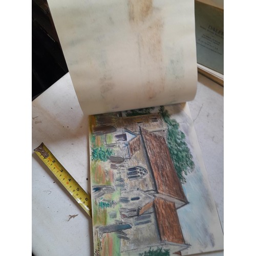 136 - Sketchbooks and pads and loose pen and ink and pastels by Gerald Moneypenny dating from 1950s to ear... 