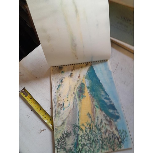 136 - Sketchbooks and pads and loose pen and ink and pastels by Gerald Moneypenny dating from 1950s to ear... 