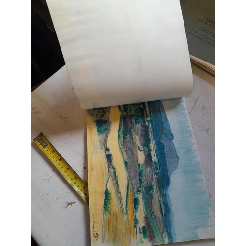136 - Sketchbooks and pads and loose pen and ink and pastels by Gerald Moneypenny dating from 1950s to ear... 