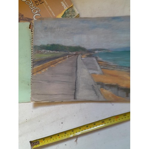 136 - Sketchbooks and pads and loose pen and ink and pastels by Gerald Moneypenny dating from 1950s to ear... 