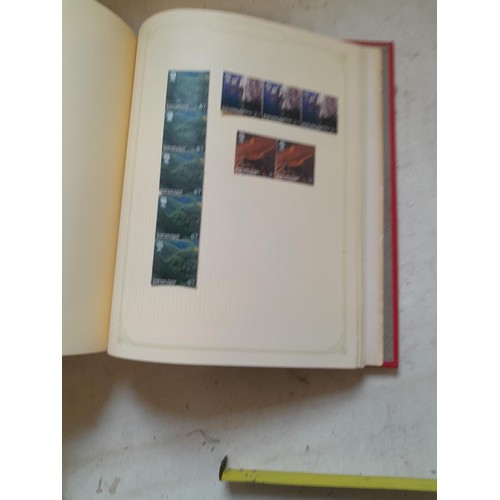 141 - 2 x Simplex stamps albums : stamps date range from Queen Victorian to heavy in QEII era