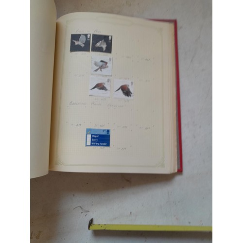 141 - 2 x Simplex stamps albums : stamps date range from Queen Victorian to heavy in QEII era