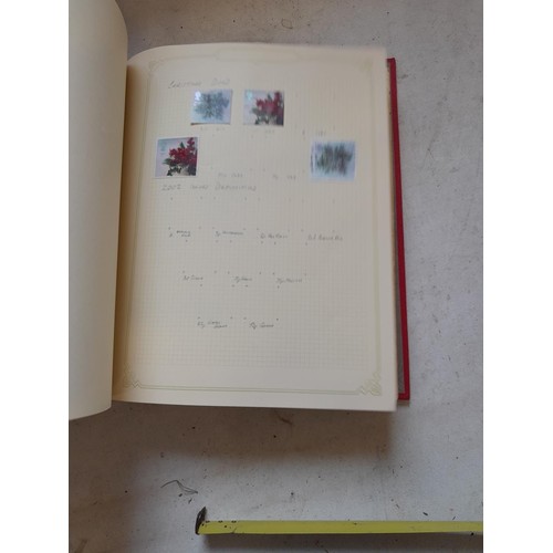 141 - 2 x Simplex stamps albums : stamps date range from Queen Victorian to heavy in QEII era