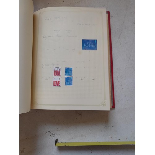 141 - 2 x Simplex stamps albums : stamps date range from Queen Victorian to heavy in QEII era