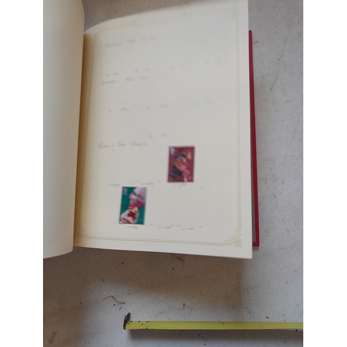 141 - 2 x Simplex stamps albums : stamps date range from Queen Victorian to heavy in QEII era