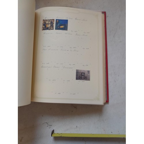 141 - 2 x Simplex stamps albums : stamps date range from Queen Victorian to heavy in QEII era