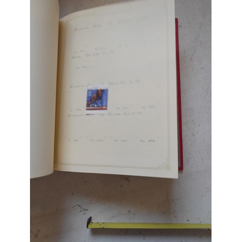 141 - 2 x Simplex stamps albums : stamps date range from Queen Victorian to heavy in QEII era