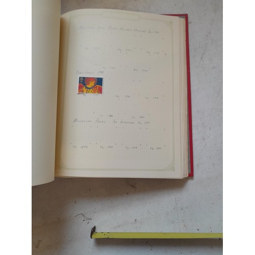 141 - 2 x Simplex stamps albums : stamps date range from Queen Victorian to heavy in QEII era