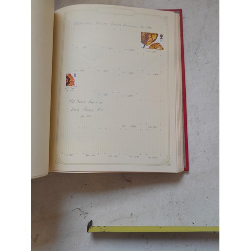 141 - 2 x Simplex stamps albums : stamps date range from Queen Victorian to heavy in QEII era