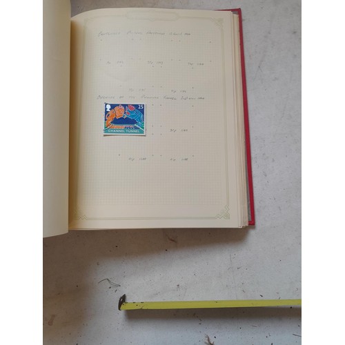 141 - 2 x Simplex stamps albums : stamps date range from Queen Victorian to heavy in QEII era