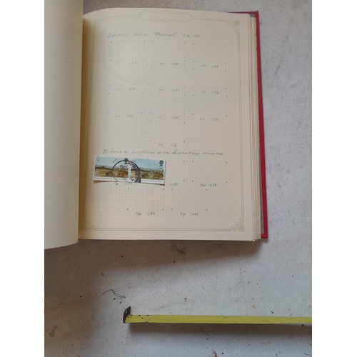 141 - 2 x Simplex stamps albums : stamps date range from Queen Victorian to heavy in QEII era