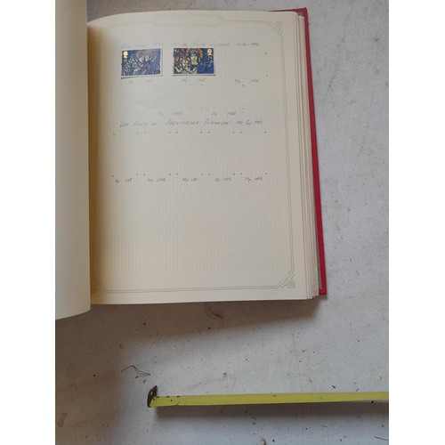 141 - 2 x Simplex stamps albums : stamps date range from Queen Victorian to heavy in QEII era