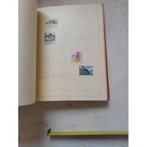 141 - 2 x Simplex stamps albums : stamps date range from Queen Victorian to heavy in QEII era