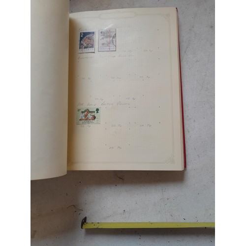 141 - 2 x Simplex stamps albums : stamps date range from Queen Victorian to heavy in QEII era